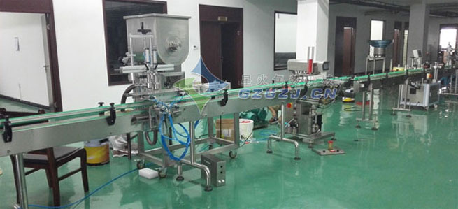 雙頭臥式攪拌直線醬料灌裝機(jī),豆豉醬灌裝機(jī)