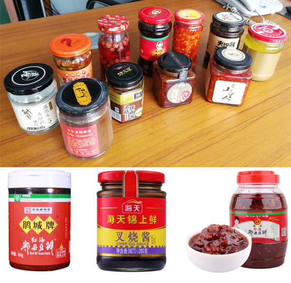  辣椒醬醬料灌裝機流水線-銷售好的辣椒醬灌裝機生產(chǎn)線廠家樣品圖